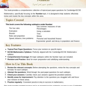 Number Book 2 – Cambridge IGCSE Mathematics